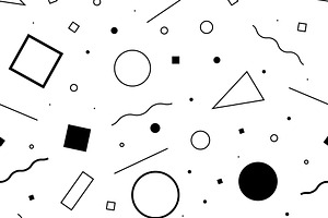 seamless pattern 80s. Vector., a Pattern Graphic by Dolvalol