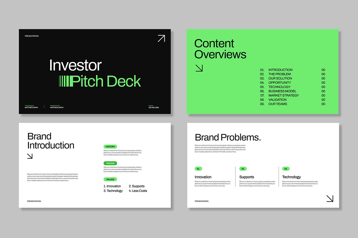 Investor Pitch Deck Presentation, a Presentation Template by Mighty-Slide (Photo 2 of 5)