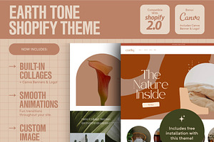 Earthy Neutral Boho Shopify Theme