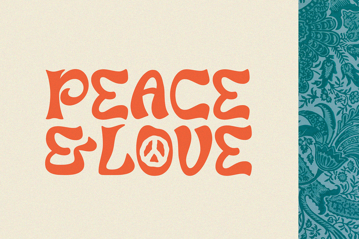 Surreal - 1960s Psychedelic Typeface, a Sans Serif Font by HipFonts (Photo 2 of 8)