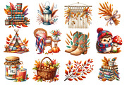 Boho Autumn Clipart, an Illustration by Dream Creation (Thumbnail 3 of 4)