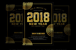 New Year Flyer, a Flyer Template by DesignWorkz