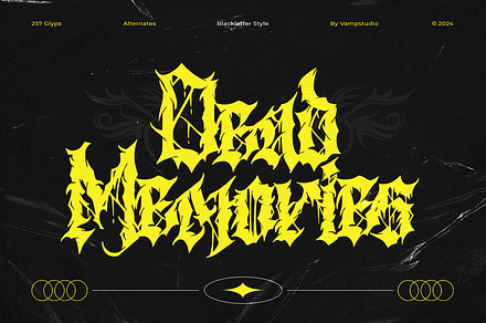 Dead Memories Death Metal Font