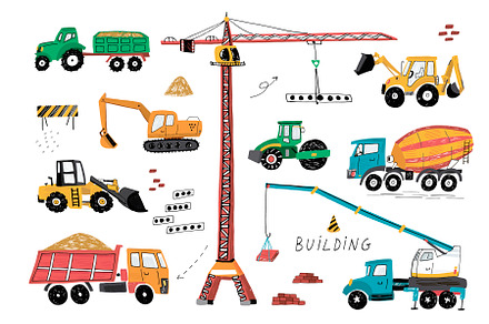 Сonstruction, a Transportation Illustration by GooseFrol