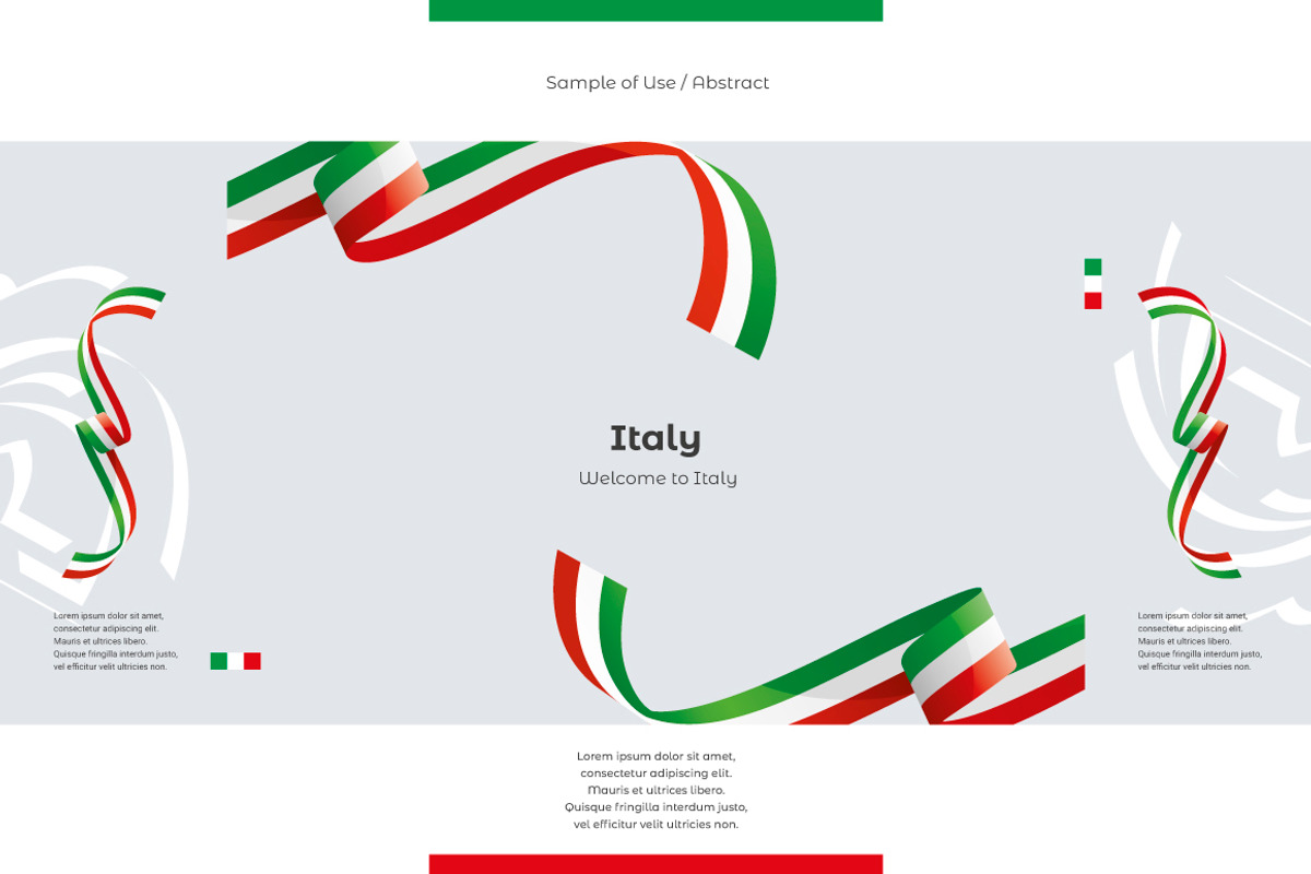 Italy flag ribbon vector, a Templates & Theme by Simbos (Photo 9 of 9)