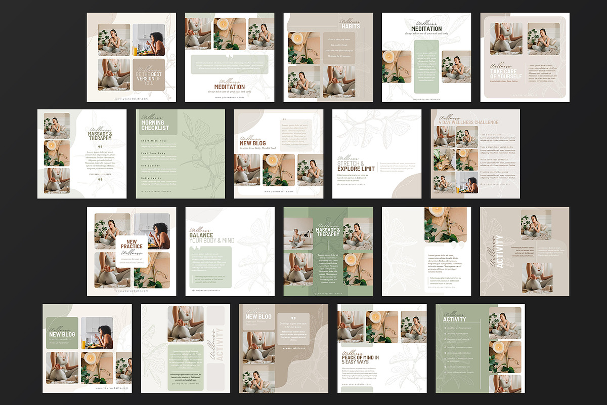 Canva Wellness Instagram Template, a Marketing Template by illycreative (Photo 12 of 12)