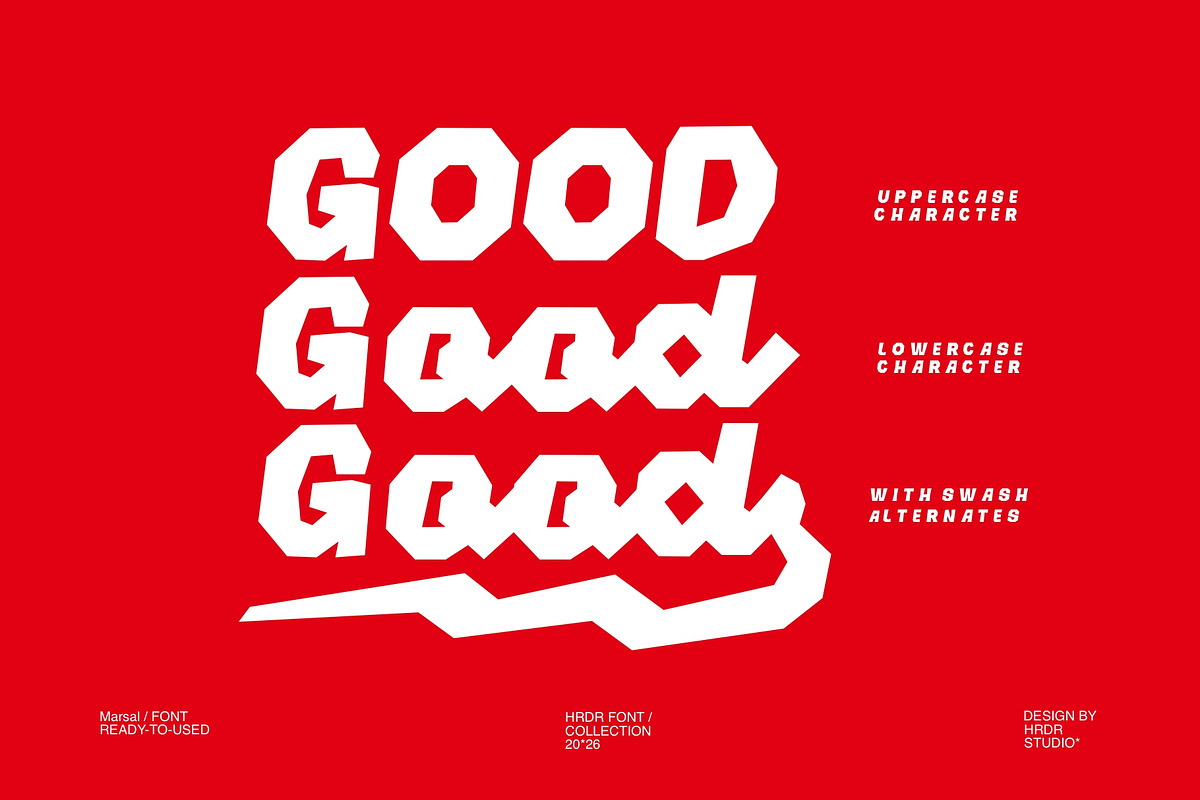 Marsal - Retro Logo Font, a Script Font by HRDR (Photo 11 of 13)