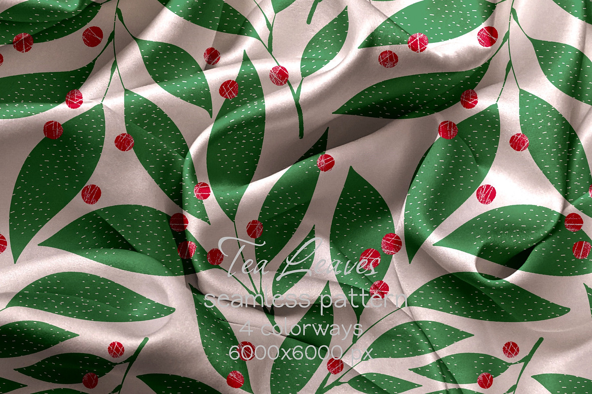 Tea Leaves Floral seamless pattern, a Pattern Graphic by Marta & Livonka (Photo 12 of 13)