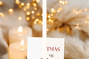 Christmas Invitation Mockup 5x7 In, an Advertising Mockup by Serenefeeling (Thumbnail 5 of 7)
