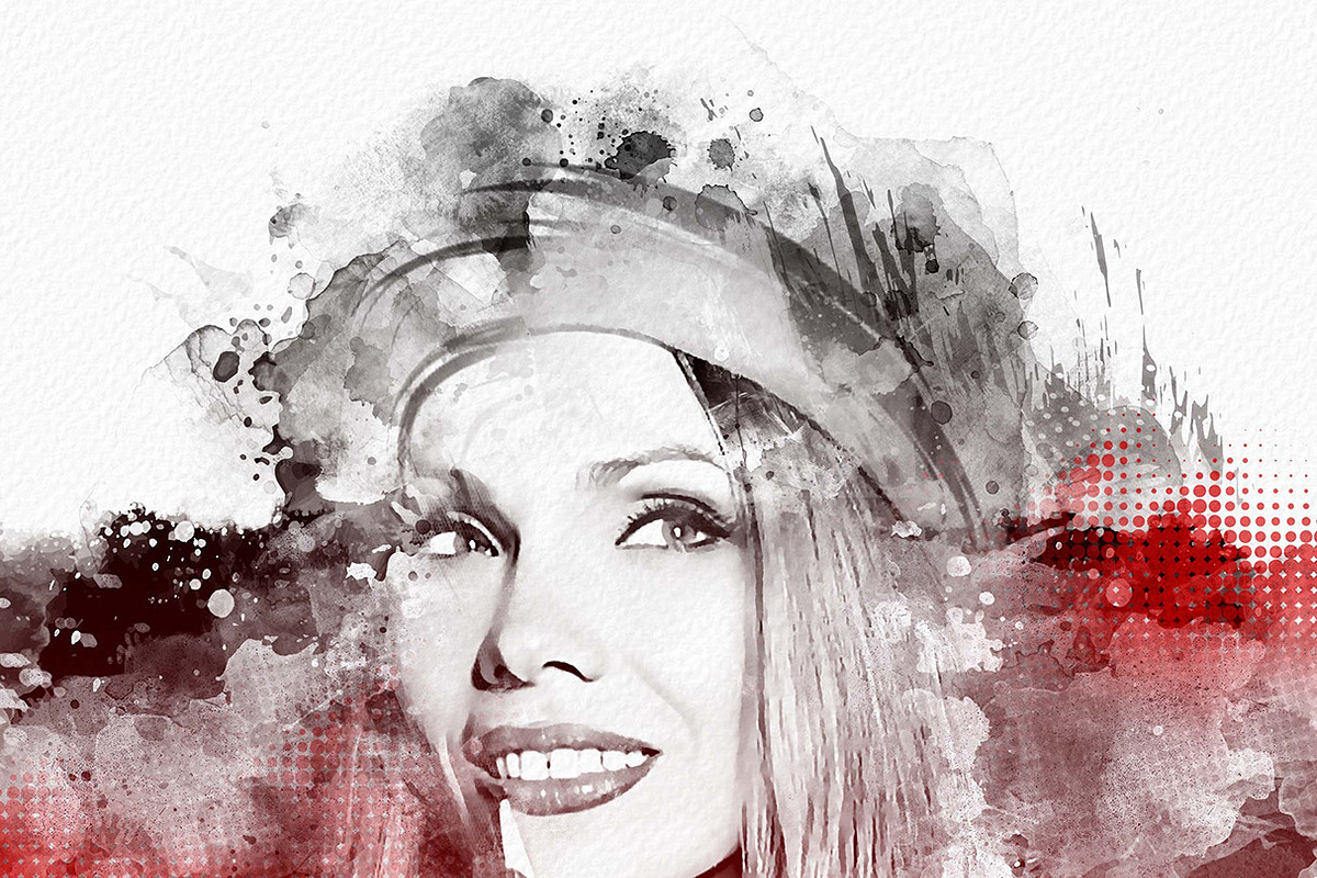 Mixed Media Art Watercolor Effect, an Action Add-On by MRI STUDIO (Photo 8 of 17)