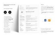 5 Page Professional Resume Template, a Resume Template by GraphicFlava (Thumbnail 1 of 8)