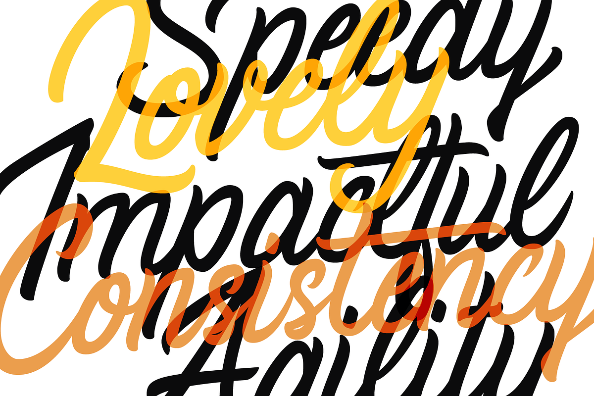 Restaconme Modern Script Font preview 5