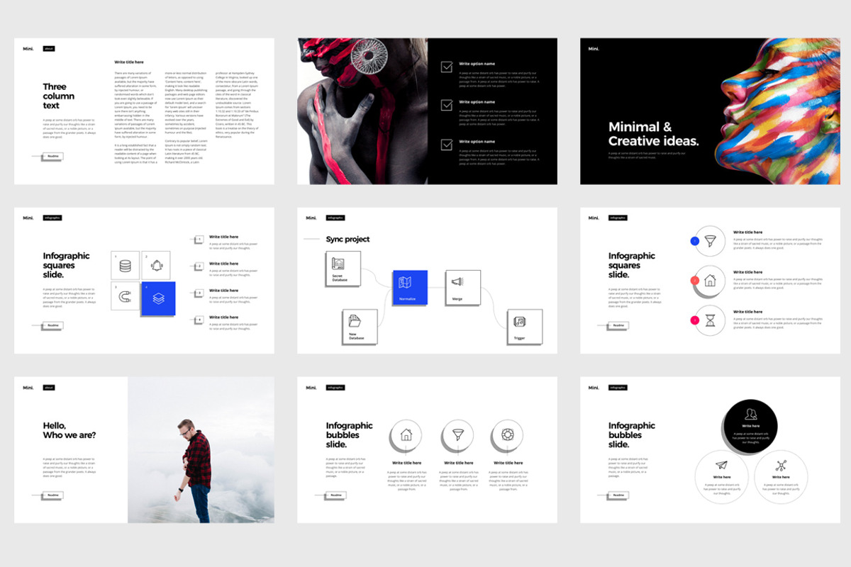 MINI Powerpoint Template, a Presentation Template by ShapeSlide