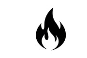Bold black fire flame icon vector, an Illustration by Amazin_art (Thumbnail 19 of 29)