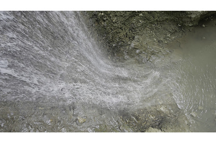 Mountain waterfall. Action. Thin, a Nature Photo by Media Whale Stock