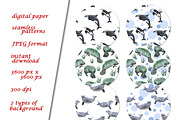 Sea Animals Clipart & Patterns, a Pattern Graphic by Lagmar Design (Thumbnail 3 of 12)