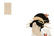 Japanese woodblock characters set, an Illustration by Bychovsky design (Thumbnail 5 of 6)