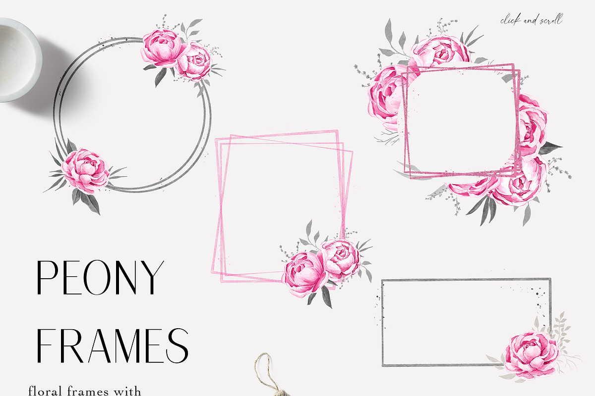 Peony Watercolor Collection, an Illustration by Backyard Rose (Photo 7 of 16)