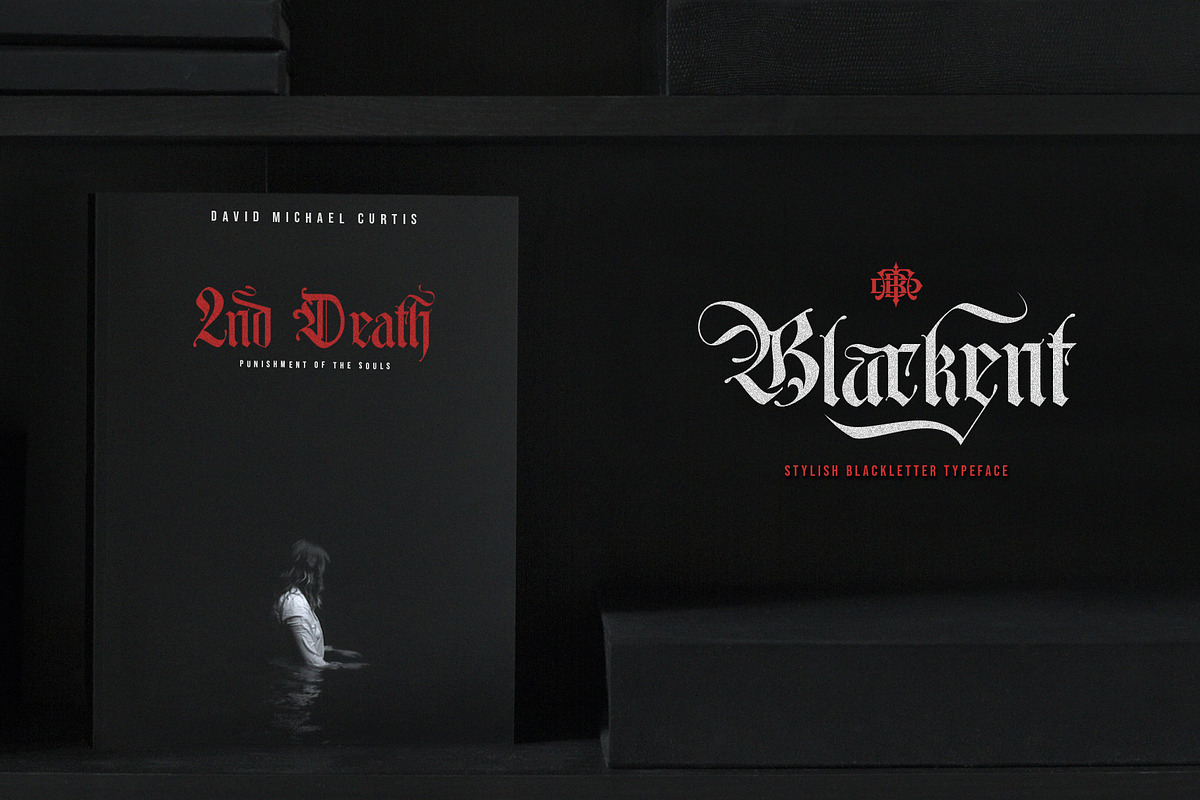 Blackent, a Blackletter Font by Burntilldead (Photo 7 of 11)