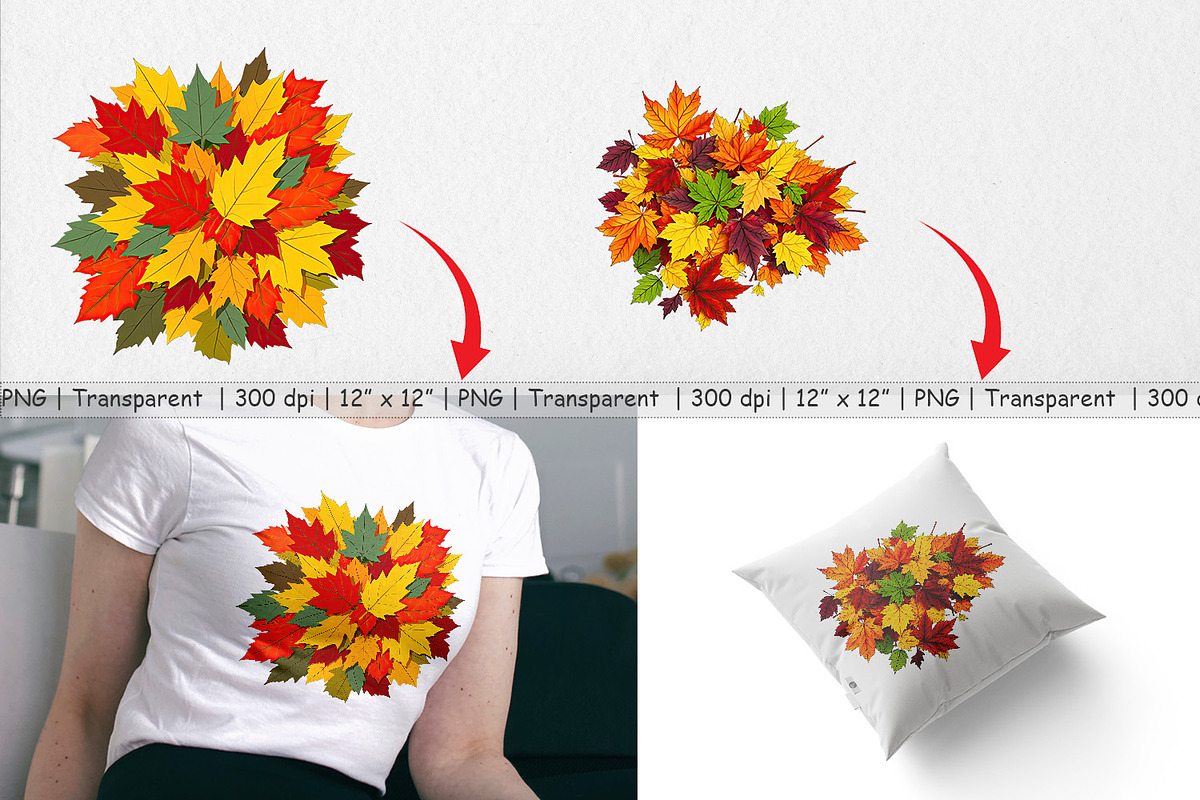Autumn Leaves Clipart, a Graphic by Artnoy (Photo 3 of 5)