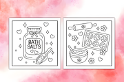 Comfy Girl Bold and Easy Coloring, a Decorative Illustration by Coco Bloom (Thumbnail 2 of 4)