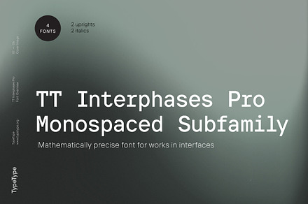 TT Interphases Pro Mono, a Sans Serif Font by TypeType