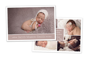 Birth Announcement Template CB035