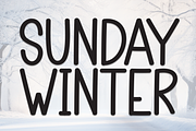 Sunday Winter | Script Font, a Script Font by Scratchones (Thumbnail 1 of 8)