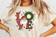 LOVE Santa Christmas PNG, an Illustration by Craft Nest (Thumbnail 6 of 6)