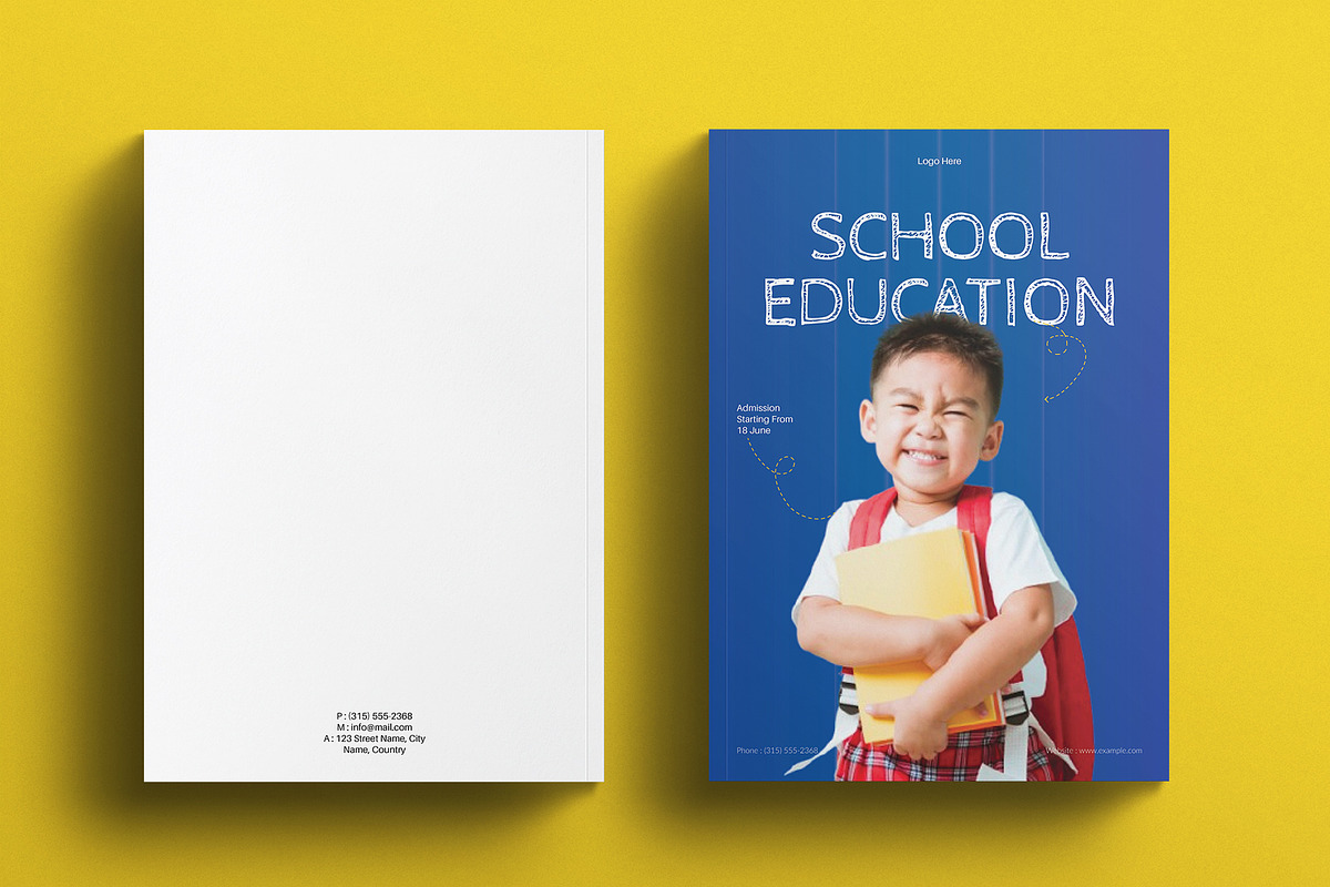 School Education Brochure Template, a Brochure Template by E-Type (Photo 7 of 7)