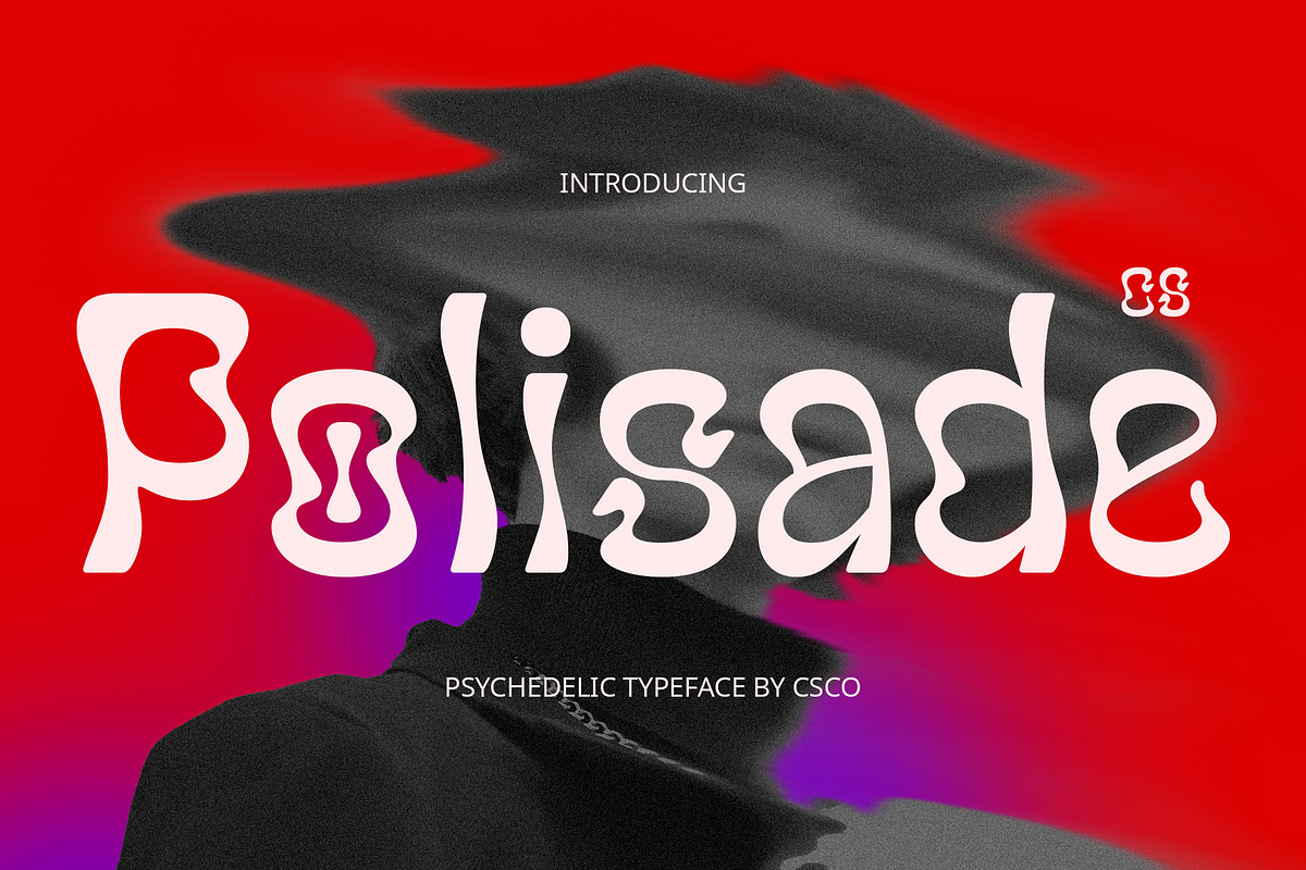 CS Polisade – Psychedelic Font, a Sans Serif Font by Craft Supply Co. (Photo 1 of 8)