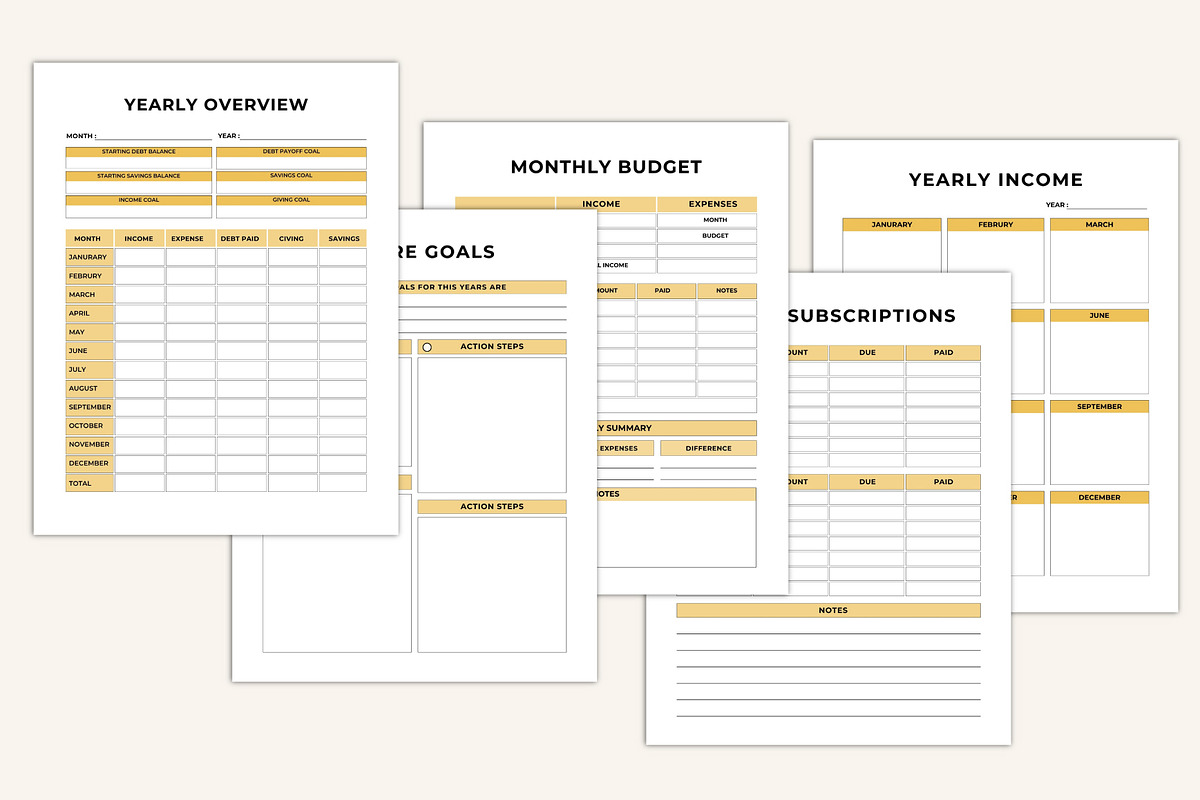 2026 Savings & Expense Tracker preview 3