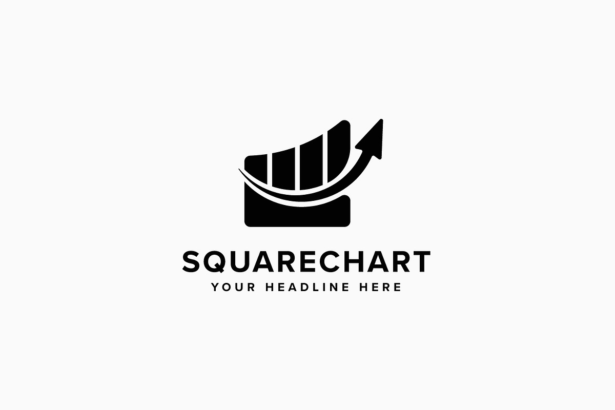 Square Chart Logo Template, a Branding & Logo Template by PixaSquare