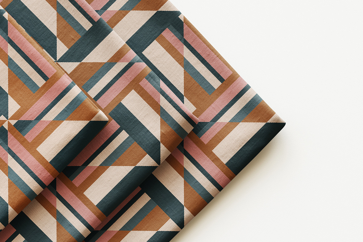 Colorful Triangle Geometric Pattern, a Pattern Graphic by StudioGlouna (Photo 4 of 9)