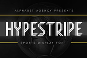 Hypestripe Sports Display Font, a Sans Serif Font by Alphabet Agency (Thumbnail 1 of 9)