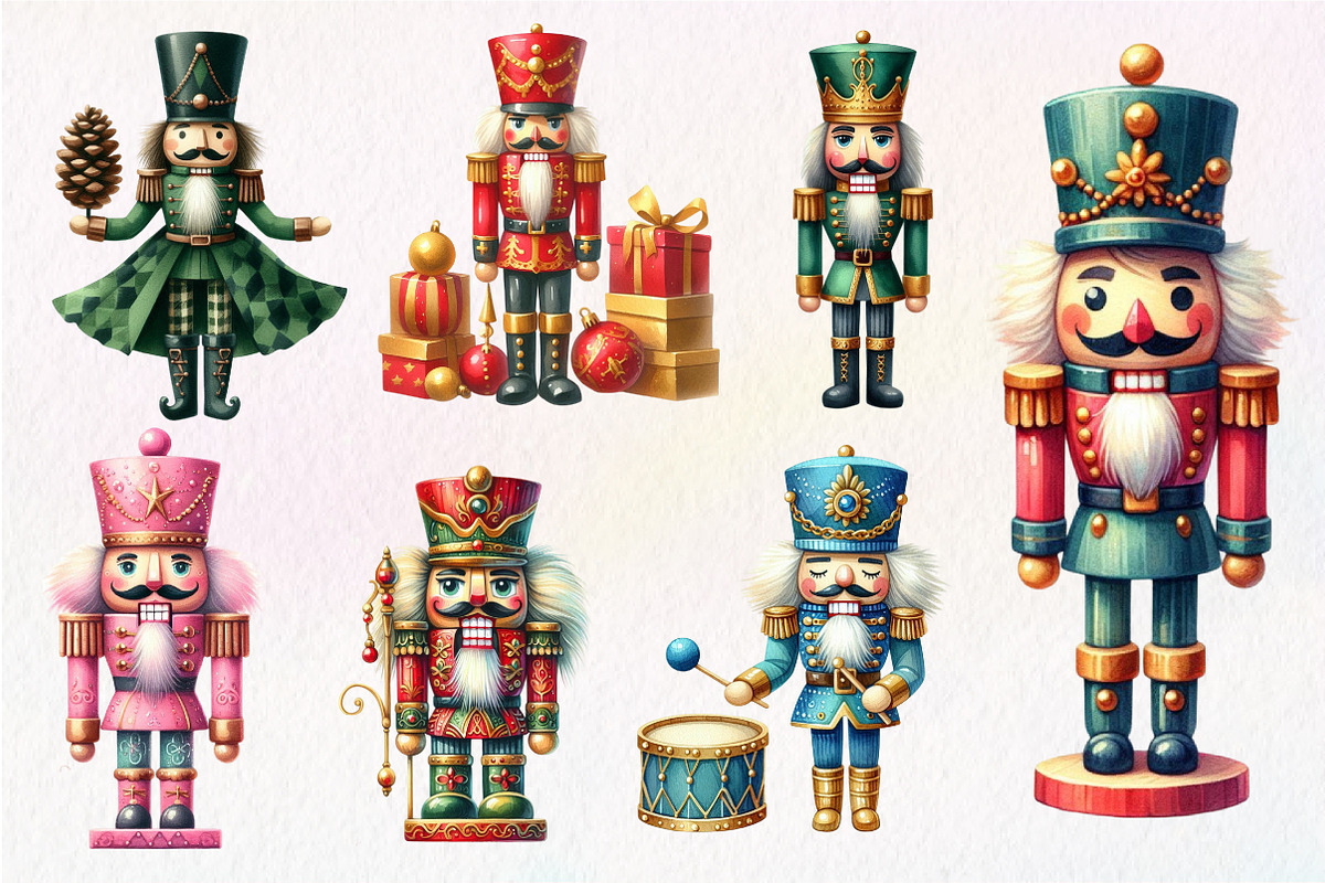 Christmas Nutcracker Clipart, an Illustration by Dream Creation (Photo 4 of 6)