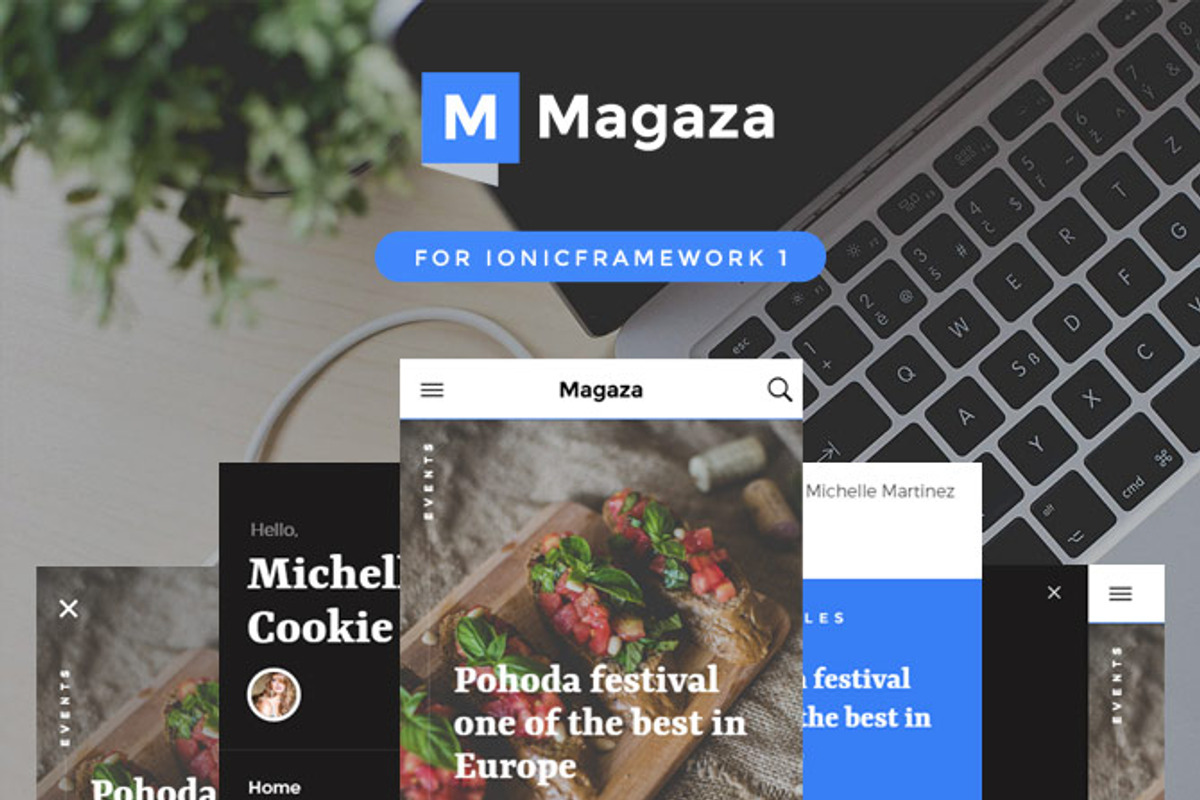 Premium Ionic 1 Theme : Magaza, a HTML Template by Audacitus (Photo 1 of 6)