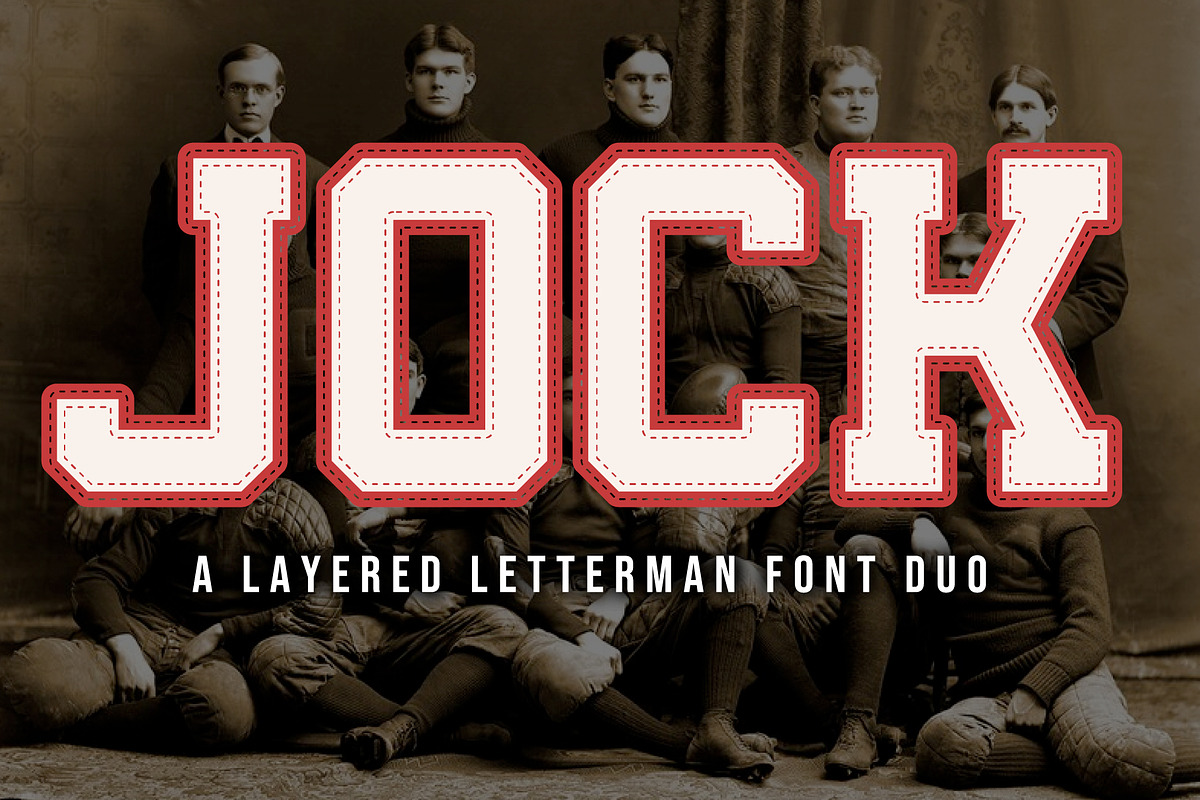 JOCK – The Classic Letterman Font, a Slab Serif Font by Loudoun Design Co. (Photo 1 of 8)