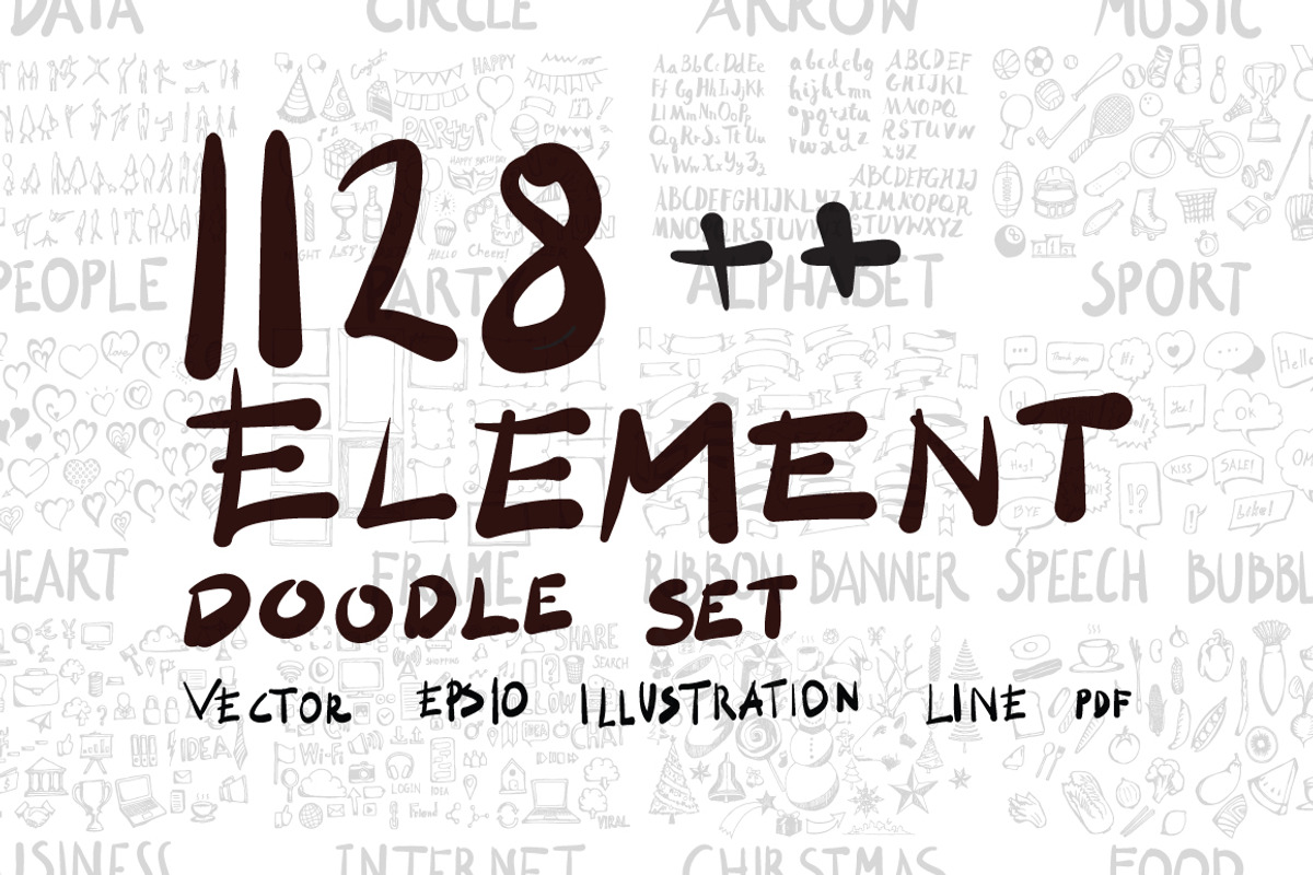 1128++ element doodle, a Graphic by TKDoodle (Photo 1 of 24)