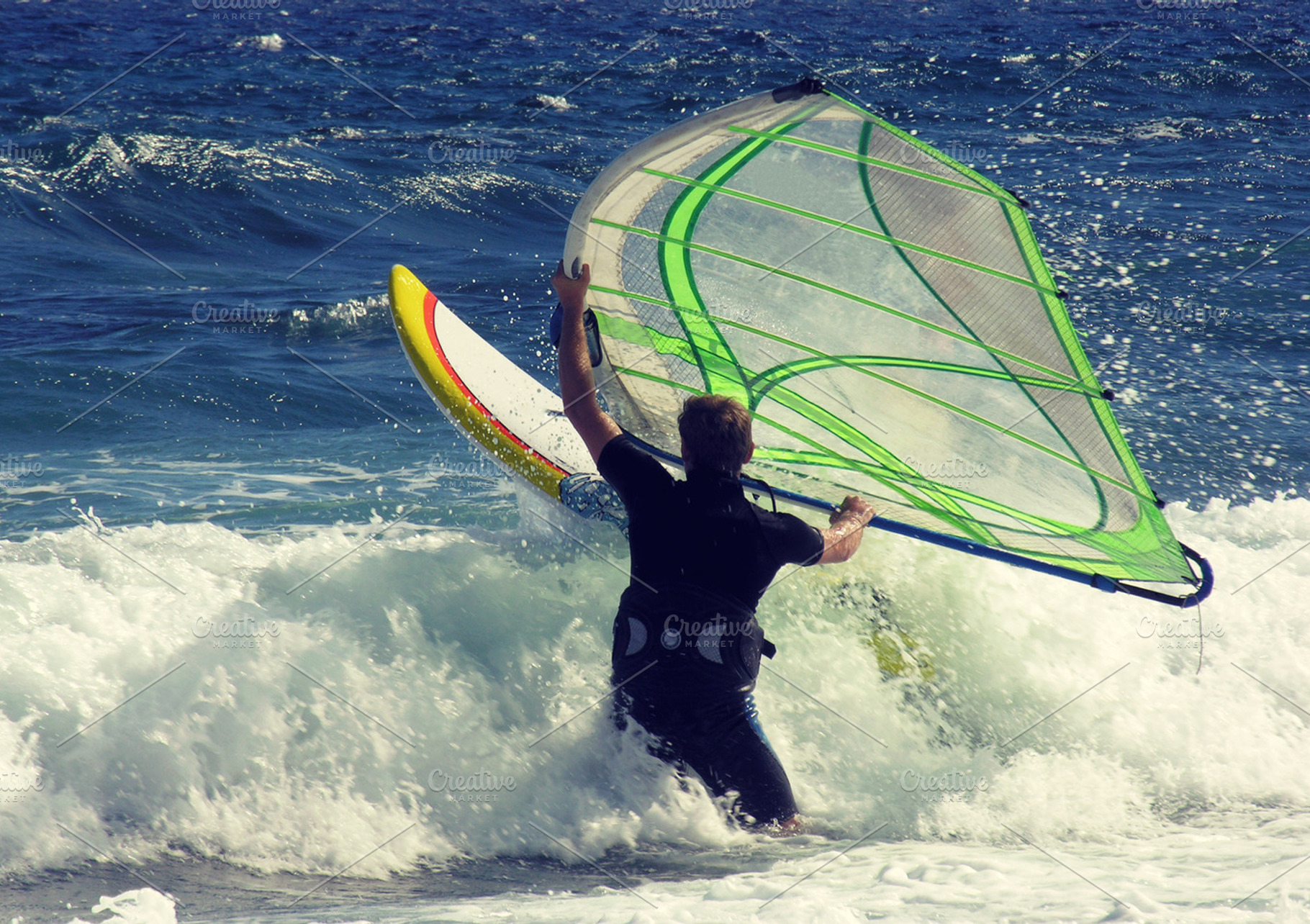 Windsurfer surfing, a Sports & Recreation Photo by BOOCYS