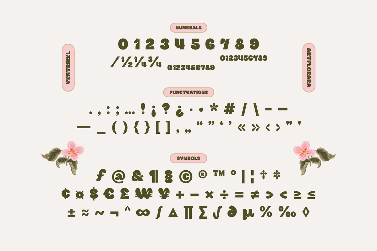 VENTRIKEL Display Variable Font, a Sans Serif Font by Artflorara (Photo 20 of 21)