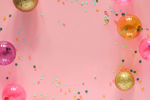 Pastel pink christmas background 