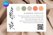 Wedding party QR attire card, a Card Template by EvaTemplates (Thumbnail 2 of 6)