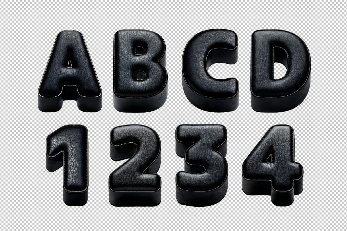 Black Leather Font, a Sans Serif Font by Handmadefont (Photo 10 of 10)