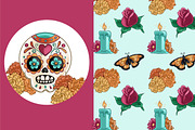 Day of the Dead Clipart, an Illustration by TheClipAtelier (Thumbnail 3 of 3)