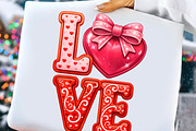 Preppy Coquette Valentine's Day Love, an Illustration by DreamCafeArt (Thumbnail 5 of 8)