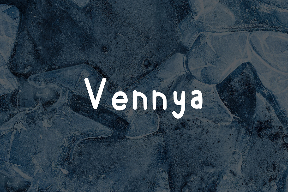 Vennya fonts | San Serif font, a Sans Serif Font by soglamun (Photo 2 of 2)