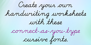 School Cursive, a Handwritten Font by Cursive Workshop (Thumbnail 4 of 6)