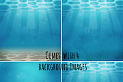 Mermaid-Sea Creature PNG Clipart Set, an Animal Illustration by Art by Angele G (Thumbnail 3 of 4)