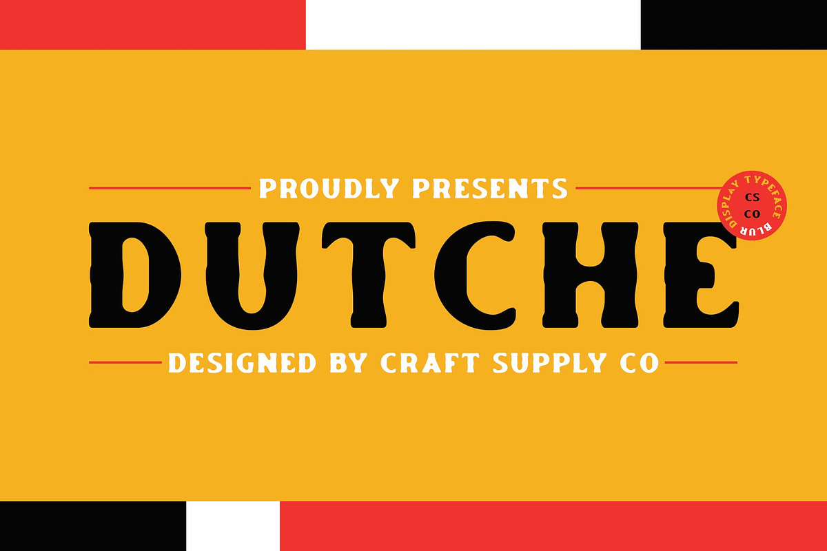 Dutche Blur, a Serif Font by Craft Supply Co. (Photo 1 of 8)